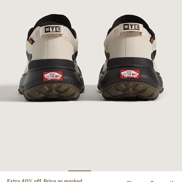 New Vans all-terrain mte crosspath mid shoe oatmeal beige and black - Picture 3 of 7